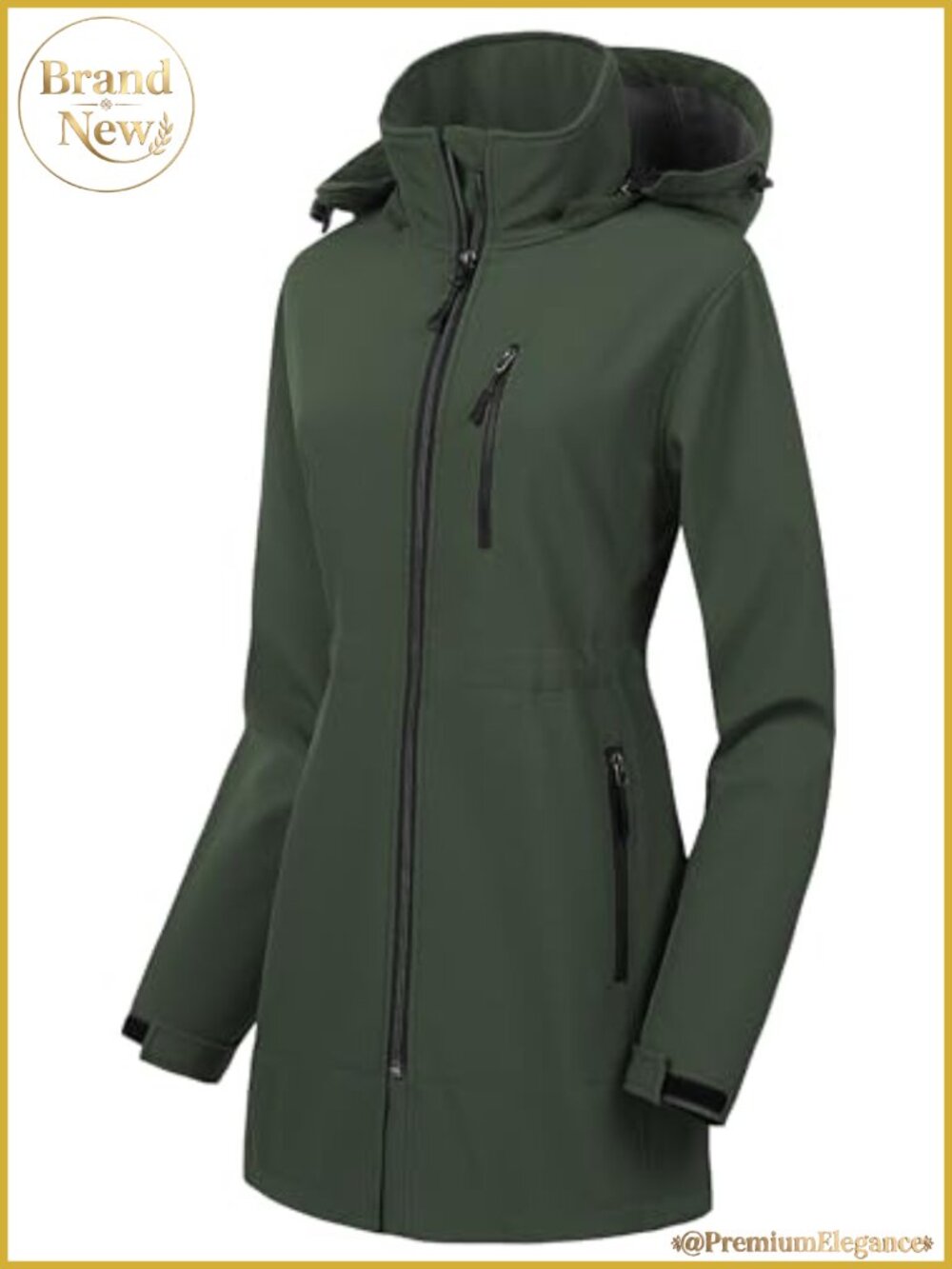 Lightweight Waterproof Long Softshell Tactical Jacket Fleece Lined Windbreaker